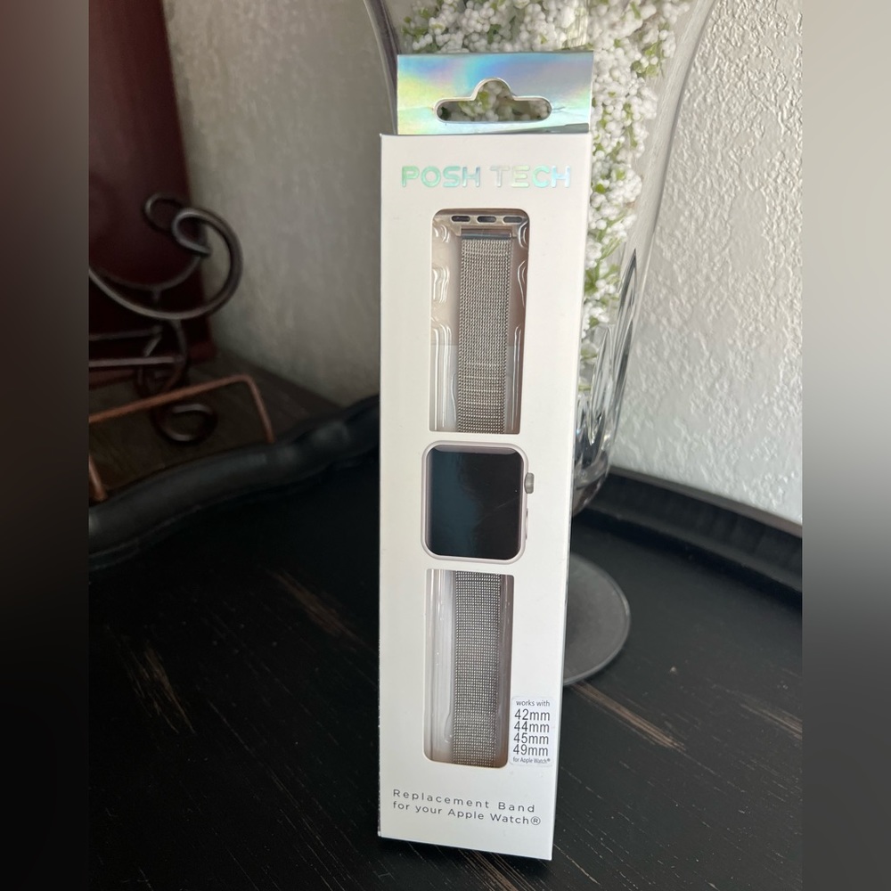 Silver Mesh Apple Watch Band